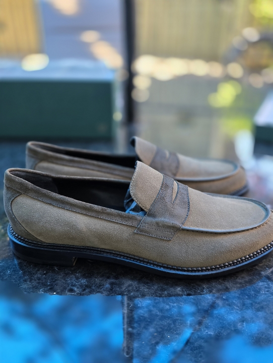 Aime Leon Dore Oliva Suede Penny Loafers main image 8